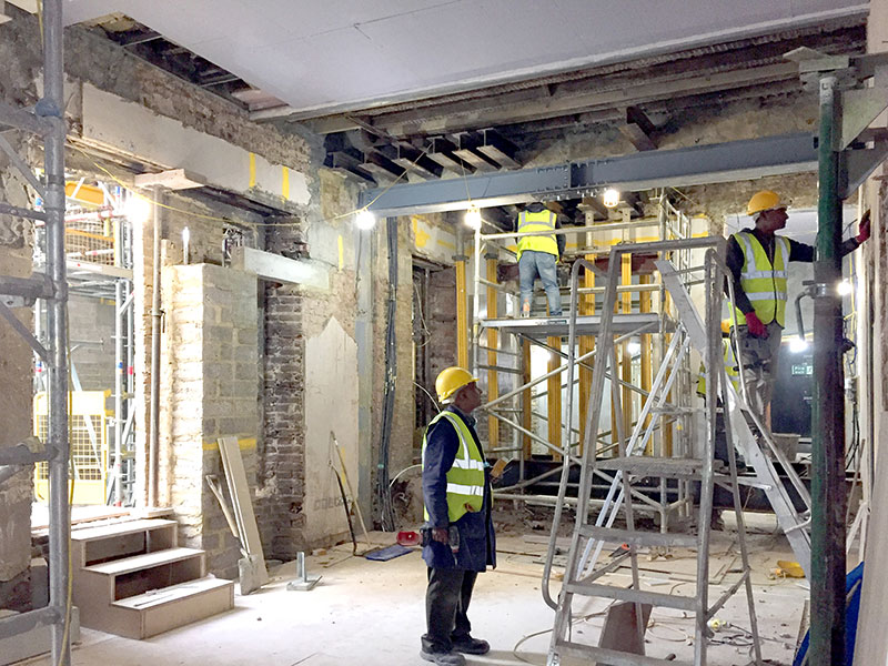 Works continue at Mandeville Place