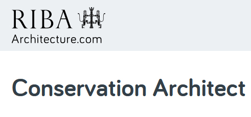 James becomes accredited Conservation Architect
